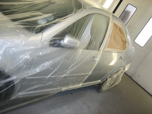 Car being painted